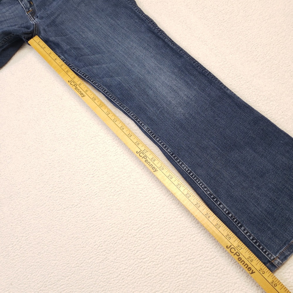 Hudson Jeans Signature Midrise Bootcut Women 32 Blue Denim Flap Pocket Stretch - Picture 8 of 12